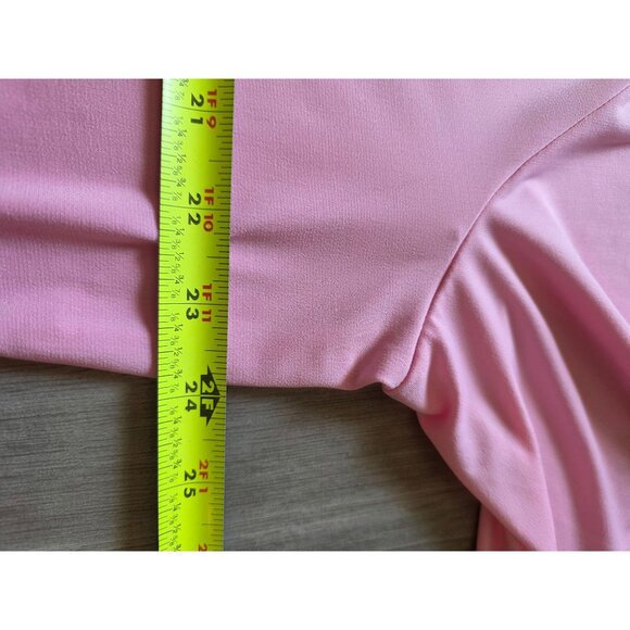 Susan Graver Essentials Pink V-Neck Top Size 1X Liquid Knit - Picture 6 of 6